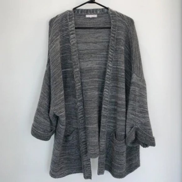GREY OVERSIZED CARDIGAN - DON'T ASK WHY (XL) - Picture 1 of 3
